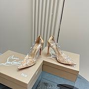 Christian Louboutin Degraqueen embellished PVC pumps in Gold - Heel Height 8.5cm - 4