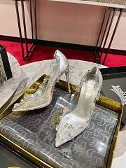 Christian Louboutin Degraqueen embellished PVC pumps in Siver - Heel Height 8.5cm - 3