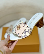 LV Frame Mule Blue 1AHMFL - Heel Height 4.5cm - 5