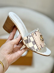LV Frame Mule Blue 1AHMFL - Heel Height 4.5cm - 3