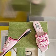 GUCCI Women's Interlocking G slide sandal Pink  - 4