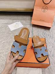 HERMÈS Chypre Sandals in Denim - 4