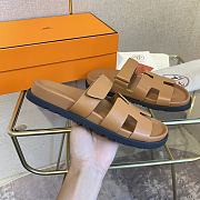 HERMÈS Chypre Sandals Brown - 3