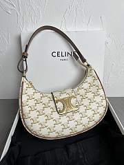 CELINE AVA TRIOMPHE BAG YELLOW BROWN - SIZE: 23 x 13.5 x 6CM - 1
