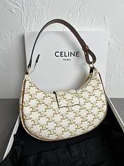 CELINE AVA TRIOMPHE BAG YELLOW BROWN - SIZE: 23 x 13.5 x 6CM - 5