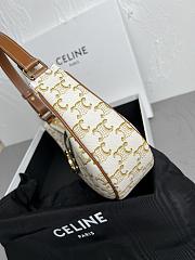 CELINE AVA TRIOMPHE BAG YELLOW BROWN - SIZE: 23 x 13.5 x 6CM - 4
