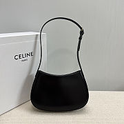 CELINE TILLY bag in shiny calfskin black - size: 22x13.5x4cm - 5