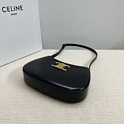 CELINE TILLY bag in shiny calfskin black - size: 22x13.5x4cm - 4