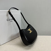 CELINE TILLY bag in shiny calfskin black - size: 22x13.5x4cm - 2