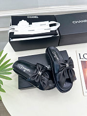 Chanel Double C Thick-soled Slippers Black - Height: 3cm - 3
