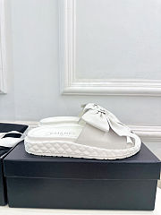 Chanel Double C Thick-soled Slippers White - Height: 3cm - 5