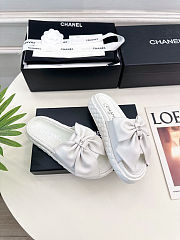 Chanel Double C Thick-soled Slippers White - Height: 3cm - 4