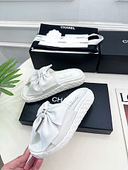 Chanel Double C Thick-soled Slippers White - Height: 3cm - 3