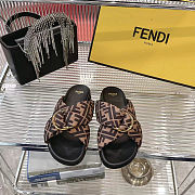Fendi flat slippers Brown  - 1