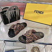 Fendi flat slippers Brown  - 4