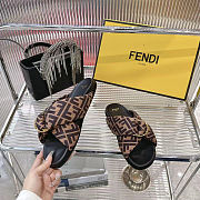 Fendi flat slippers Brown  - 5