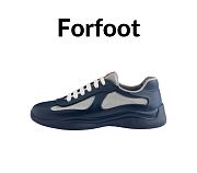 Prada America's Cup Soft rubber and bike fabric sneakers Blue - 1