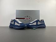 Prada America's Cup Soft rubber and bike fabric sneakers Blue - 3