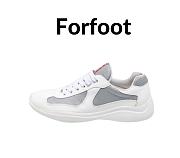 Prada America's Cup Soft rubber and bike fabric sneakers White - 1