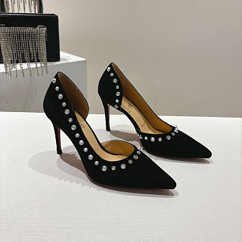 Christian Louboutin Black Irishell Pumps - Heel height: 8.5cm 