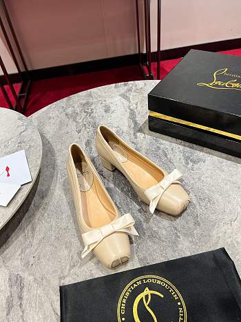 Christian Louboutin MamaFlirt Beige - Heel height: 3cm 