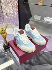 Gucci Re-Web trainer Light blue GG canvas  - 5