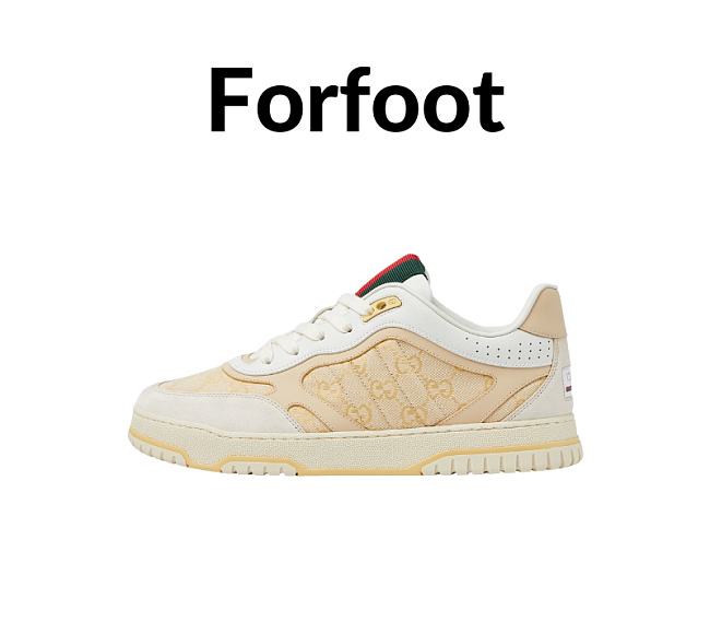 Gucci Re-Web trainer Light beige GG canvas  - 1
