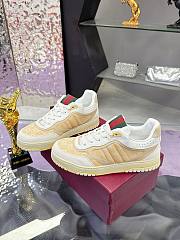 Gucci Re-Web trainer Light beige GG canvas  - 4