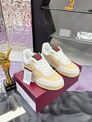Gucci Re-Web trainer Light beige GG canvas  - 5