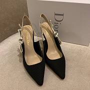 Dior J'Adior Slingback Pump Black Technical Fabric - Heel height: 9.5cm - 2