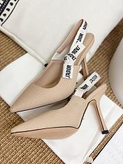 J'Adior Slingback Pump Nude Technical Fabric - Heel height: 9.5cm - 2