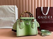 Gucci Diana python small tote bag Green - size: 20x16x10cm - 1