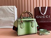 Gucci Diana python small tote bag Green - size: 20x16x10cm - 2