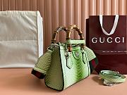 Gucci Diana python small tote bag Green - size: 20x16x10cm - 3