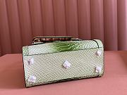 Gucci Diana python small tote bag Green - size: 20x16x10cm - 4