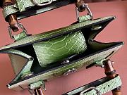 Gucci Diana python small tote bag Green - size: 20x16x10cm - 5