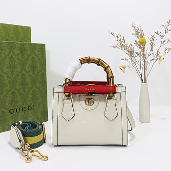 Gucci Diana small tote bag White - size: W20cm x H16cm x D10cm