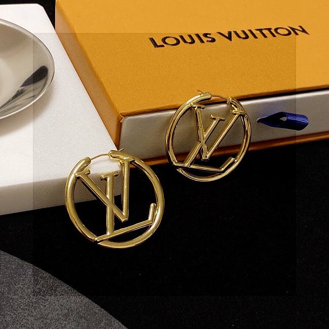 Louise Hoop GM Earrings Medium 4cm  - 1