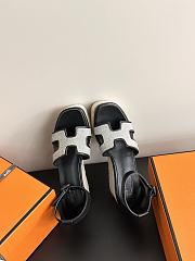 Hermes Elda espadrille Black - Heel height: 8cm - 4