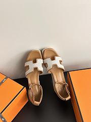 Hermes Elda espadrille Brown - Heel height: 8cm - 4