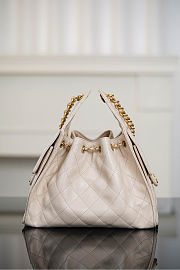 CHANEL 25 Small Handbag Beige - size: 30×26×14cm - 5
