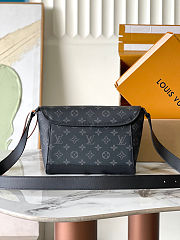 LV Pulse Messenger Bag Black - M12681 - Size: 26.6x17x11cm  - 5