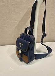 Enamel Triangle logo backpack Blue - 2ZH194 - size: 11.5x17x4.5cm - 5