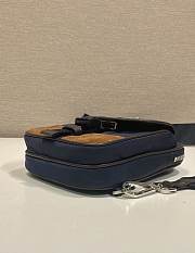 Enamel Triangle logo backpack Blue - 2ZH194 - size: 11.5x17x4.5cm - 2