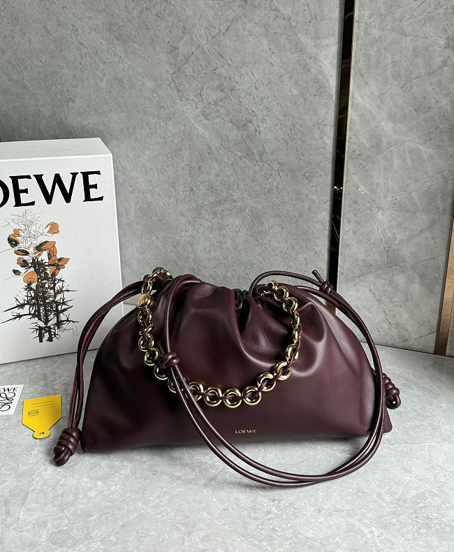  Loewe Flamenco leather shoulder bag - size: 41x9x26CM - 1