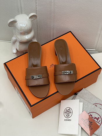 Hermes Gigi 50 sandal Brown 