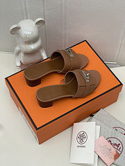 Hermes Gigi 50 sandal Brown  - 5
