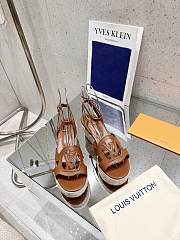 LV Isola Wedge Sandal Brown - Height: 9cm  - 1
