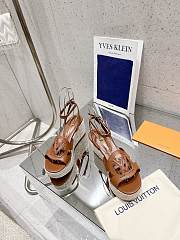 LV Isola Wedge Sandal Brown - Height: 9cm  - 3