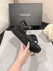 Chanel Sandals Grosgrain Black - 2